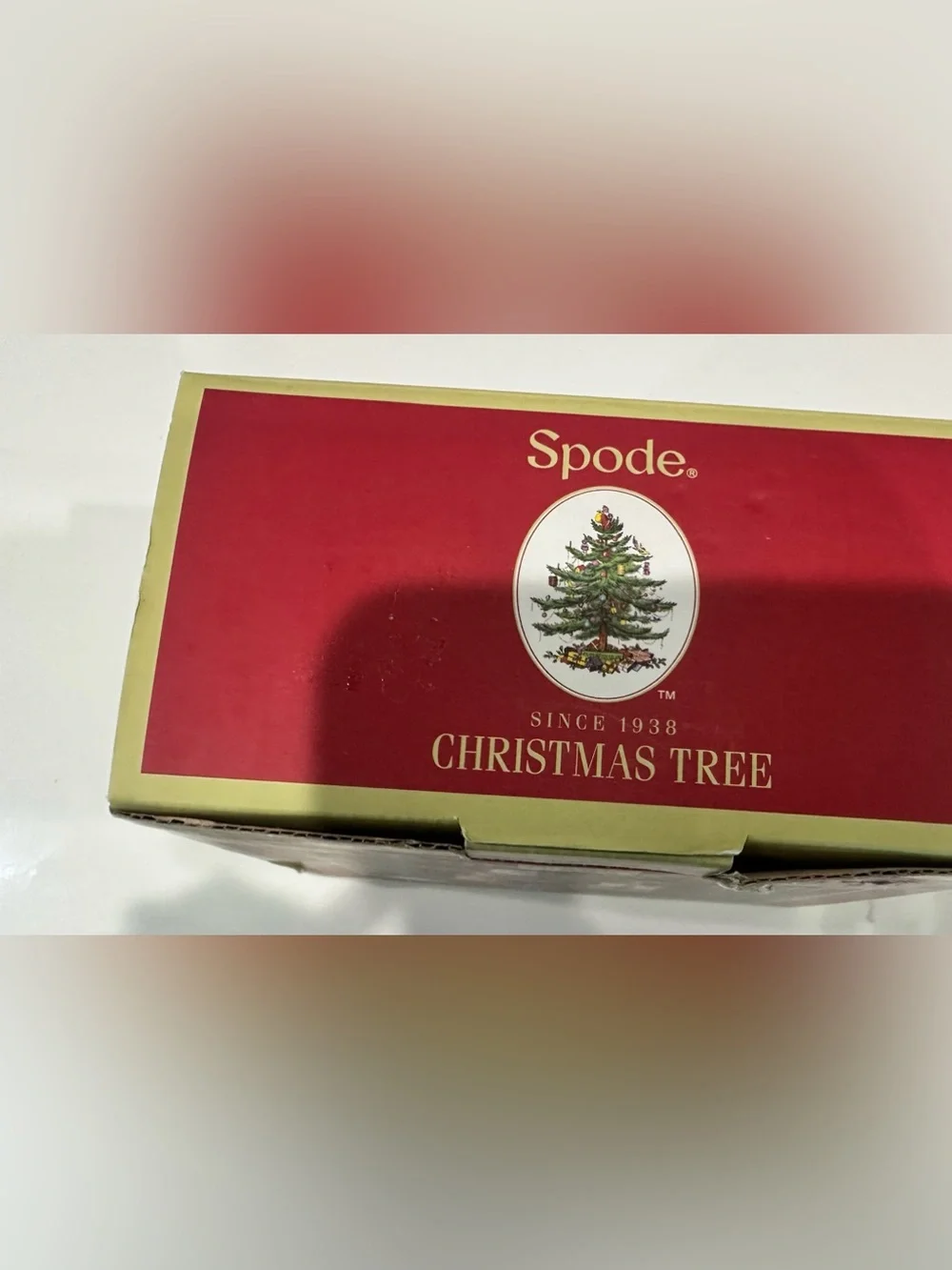 SPODE CHRISTMAS TREE SANTA SALT & GIFT BOX PEPPER SET 4.5